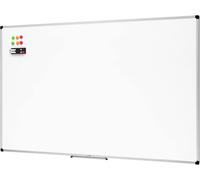 Lavagna Bianco, Cancellabile a Secco, Con Supporto Porta-Pennarelli E Bordi in A