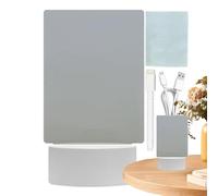Lavagna cancellabile a secco a LED, 3 colori, oscurante, per appunti da scrivania, lavagna luminosa con supporto, blocco cancellabile a secco con luce notturna, per casa, ofice, 10 x 10 x 16 cm