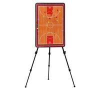 Lavagna Cancellabile A Secco per Allenatori di Basket, Lavagna Magnetica per Allenamento di Basket, Design Bifacciale, Facile da Trasportare, per Allenamento e Guida(Large)