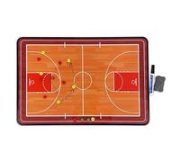 Lavagna Cancellabile A Secco per Allenatori di Basket, Lavagna Magnetica per Allenamento di Basket, Design Bifacciale, Facile da Trasportare, per Allenamento e Guida(Medium)