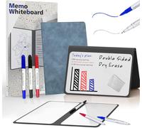 Lavagna Cancellabile Piccola, Con 3 Penna a Colori, Portatile per Appunti Di Lib