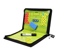 Lavagna Coaching Calcio Magnetica Tattiche Pennarelli Gomma 42x28cm | Cartella tattica pieghevole per allenamento di calcio e sessioni di strategia di squadra.