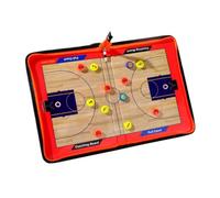 Lavagna Coaching Training Basket in PVC, Portatile, Pieghevole | Disegno Campo Intero e Metà Campo, per Insegnanti PE e Partite, Completi di Marker