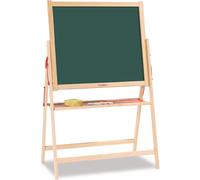 Lavagna con Cavalletto per Bambini 3 Anni+ in Legno Magnetica 87x56 cm Eichhorn