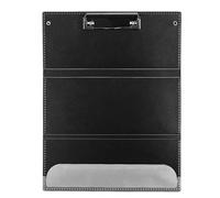 Lavagna con clip, portablocco con contenitore, portablocco impermeabile, portablocco pieghevole per infermieri, portablocco portatile per infermieri, 24,1 cm, nero leggero per studenti e infermieri