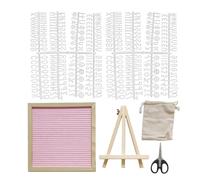 Lavagna Con Lettere Intercambiabili,Cartello Con Lettere Mobili - Tavola Feltro Interattiva 25X25Cm Per Ristoranti Aule Eventi Matrimoni Completi Caffè Natale