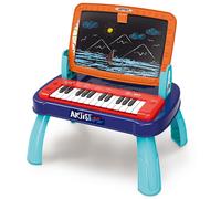 Lavagna con Tastiera per Bambini 3in1 Gioco Educativo Piano e Disegno Due Lati