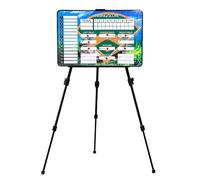 Lavagna da Allenamento per Baseball, Lavagna Magnetica da Baseball, con Treppiede e Borsa per il Trasporto, Design a Doppia Faccia, Portatile, per l'insegnamento