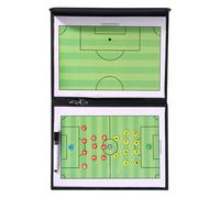 Lavagna da basket - Lavagna bianca bifacciale, finitura esterna in similpelle, componente didattico cancellabile, organizer portatile per tattiche sportive con ventiquattro pennarelli |