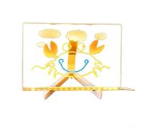 Lavagna da disegno e scrittura a LED fai da te per bambini con pannello acrilico e penne multicolori, progettata per divertimento creativo e apprendimento notturno (30 x 20 cm)