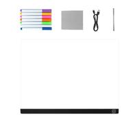 Lavagna da disegno illuminata, cancellabile a secco, lavagna a LED, per bambini, notte, ufficio, scuola, vacanze, arte, scarabocchiare, colorare, esporre