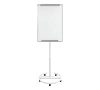 Lavagna da disegno su un lato, bianca, regolabile in altezza, lavagna magnetica portatile, per casa, ufficio, scuola, 90 x 60 cm
