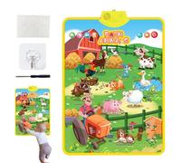 Lavagna da parete con alfabeto - premere per imparare i fonici, lettere e suoni in classe prescolare come regalo, giocattolo educativo per bambini | Lavagna vocale per studenti che imparano l'arte in