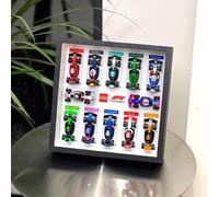 Lavagna da parete in acrilico per Lego 71049 F1 auto da corsa, cornice da parete, kit da costruzione, scaffalatura, supporto da parete, espositore, compatibile con 71049 (solo telaio, kit non incluso