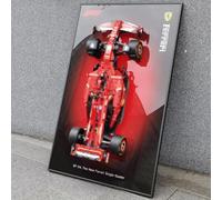 Lavagna da parete per Lego Technic Ferrari SF-24 F1 Auto da corsa 42207 Gancio da parete per Lego Ferrari F1 Auto 80 x 50 cm Decorazione per Adulti (Modello Non incluso)