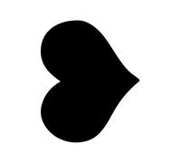 Lavagna da Parete Silhouette Securit - 50x30 cm - Cuore - FB-HEART (Nero)