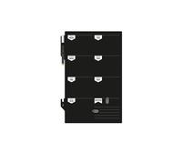 Lavagna da parete Weekplanner - 30x45 cm - nero - Securit
