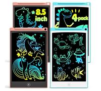 Lavagna da scrittura LCD, 2 pezzi, tablet da 8,5 pollici, per bambini e adulti, cancellabile, riutilizzabile, con tasto cancellabile