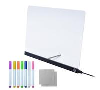 Lavagna da scrittura LCD, cancellabile a secco, lavagna luminosa a LED, creativa, riscrivibile, per l'istruzione, il libero, l'apprendimento, il fai da te, lo sport, gli esercizi, i giochi