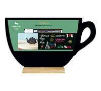 SECURIT - FBT-CUP - Lavagna da tavolo Silhouette - 33,5 x 21,5 cm - forma tazza - nero - Securit - 71660 - Conf. da 1 Pz. - FBT-CUP