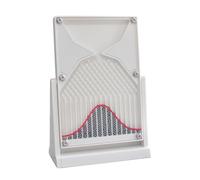 Lavagna di Galton da scrivania da 12 * 18 cm, lavagna di Galton da scrivania, modello matematico di distribuzione normale, dimostrazione efficace di leggi statistiche, for laboratori(White)