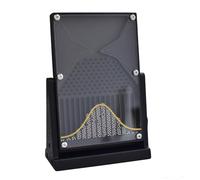 Lavagna di Galton da scrivania da 12 * 18 cm, lavagna di Galton da scrivania, modello matematico di distribuzione normale, dimostrazione efficace di leggi statistiche, for laboratori(Black)