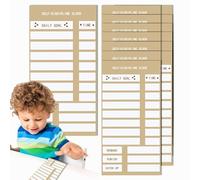 Lavagna di pianificazione per bambini, tabella di controllo delle attività | Diagramma di routine scorrevole - Sviluppa buone abitudini con il