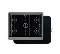 Lavagna di Strategia di Calcio LCD, Coaches Lavagna Tattica Cartellina, con Penna Stilo e Borsa Portaoggetti, Cancellazione/Blocco con un Clic, per la Pianificazione del Gioco(Ice Hockey)