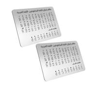 Lavagna Didattica Alfabeto Braille 2pezzi in Alluminio Argento