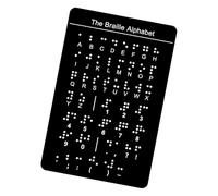 Lavagna Didattica Braille Con Punti In Rilievo Lettere Numeri E Punteggiatura 12x18 4 Cm Strumento Educativo Per Bambini Non Vedenti Adulti Lavagna Didattica Braille Per Principianti