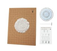 Lavagna e spilli per macramè, 30,5 x 40,6 cm, bordo per progetti macramè, lavagna portatile per intrecciare, griglie su entrambi i lati per misurare, progetti di bracciali, strumenti macramè, tavola