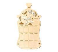 Lavagna fotografica per bambini - Cornice per la pietra miliare del primo anno di nascita | Visualizza immagini | Ricordo 'album di battesimo | Ragazzi e ragazze, decorazione per la cameret