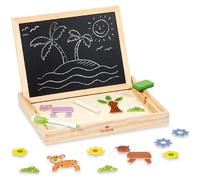 Lavagna Gioco In Legno 2in1 gessi Magnetica Bambini Educativo Imparare 3+