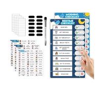 Lavagna giornaliera per pianificatori, divertente agenda visiva magnetica interattiva, giocattolo educativo, per la lavagna bianca, per l'apprendimento della camera da
