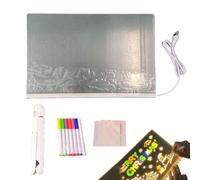 Lavagna illuminata, lavagna cancellabile a secco a LED | Bacheca in acrilico Bacheca a LED cancellabile,Tavolo da disegno illuminato in acrilico plug-in USB Tavolo da disegno illuminato per l'azienda