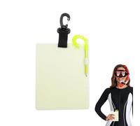 Lavagna impermeabile per immersioni subacquee, 15 cm, leggera, con design moderno, lavagna portatile, lunga durata, strumento di comunicazione subacqueo per allenamento esplorativo, snorkeling