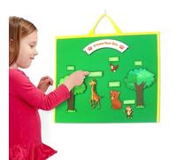 Lavagna in flanella per bambini, design resistente, espositore multiuso in aula | Base educativa per alfabetizzazione, tessuto versatile supporto visivo per insegnanti, narrazione della scuola materna