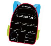 Lavagna in legno su entrambi i lati per l'organizzazione della classe dei bambini, agenda di studio e visualizzazione di foto domestiche, lavagna su entrambi i lati per studenti.