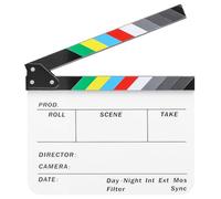 Lavagna in plastica acrilica per film e spettacoli cinematografici, 30,5 x 25,4 cm, per film e programmi TV in studio dal vivo