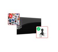 Lavagna in vetro nera magnetica 150x120 cm CLASSIC