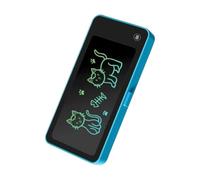 Lavagna LCD cancellabile con scatola portamatite, Light blue | Lavagna per scarabocchi digitale con pulsante cancellazione per appunti giornalieri per studenti, disegni e