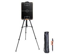 Lavagna LCD for Strategia Calcistica, Lavagna for Allenatori di Basket, con Supporto Treppiede e Borsa Il Trasporto, Facile da Riporre e Trasportare, Blocco/Cancella un Solo Tocco(Football)