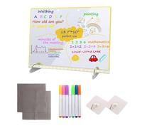 Lavagna LED | Tavoletta da Doodle Luminosa per Bambini | Tavoletta per Appunti con Penne 7 Colori per Riunioni Studio Agenda Famiglia Insegnanti Studenti