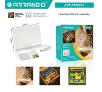 LAVAGNA LUMINOSA ARRANGO AT60351 LED 20x20cm MAGICA RIUTILIZZABILE ✅