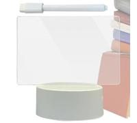 Lavagna luminosa cancellabile a secco, lavagna trasparente da scrivania, bacheca per messaggi a LED, lampada decorativa da scrivania, luce notturna, lampada scrivibile con penna cancellabile, lavagna