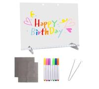 Lavagna Luminosa LED Multicolore - Tavoletta da Doodle Luminosa per Bambini,Tavoletta per Appunti con Penne 7 Colori per Riunioni Studio Agenda Famiglia Insegnanti Studenti