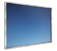 Lavagna Magnetica 100x70 cm | con Cornice Argento | Sfumature Blu