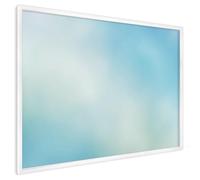 Lavagna Magnetica 100x70 cm | con Cornice Bianca | Cielo Blu