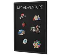 Lavagna Magnetica 40x60 cm | con Cornice Nera | My Adventure