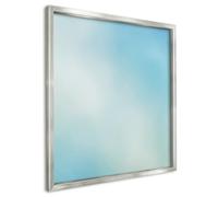 Lavagna Magnetica 50x50 cm | con Cornice Argento | Cielo Blu